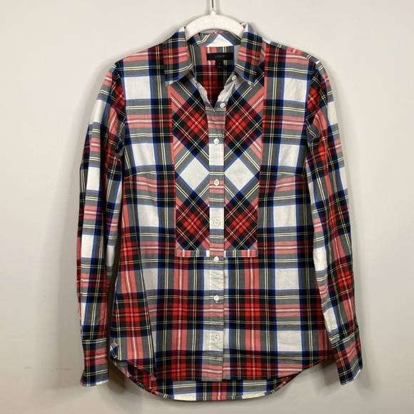 J Crew contrast plaid button down shirt - Picture 2 of 9
